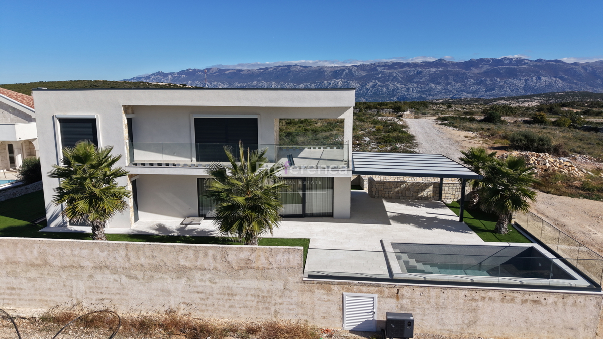 Škuncini stani, Novalja - moderna vila z bazenom