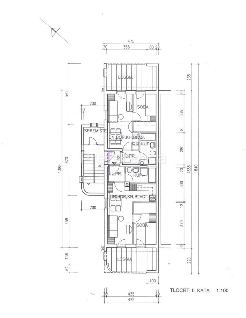 Novalja - hiša s 5 apartmaji blizu morja