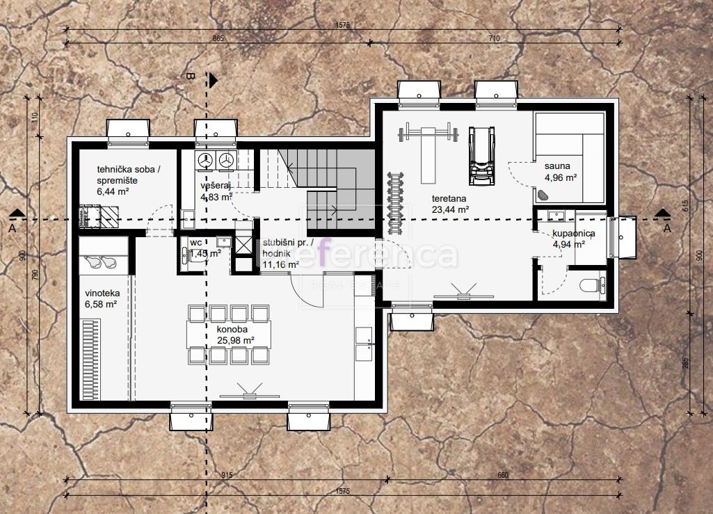 Novalja - gradbeno zemljišče z idejno zasnovo