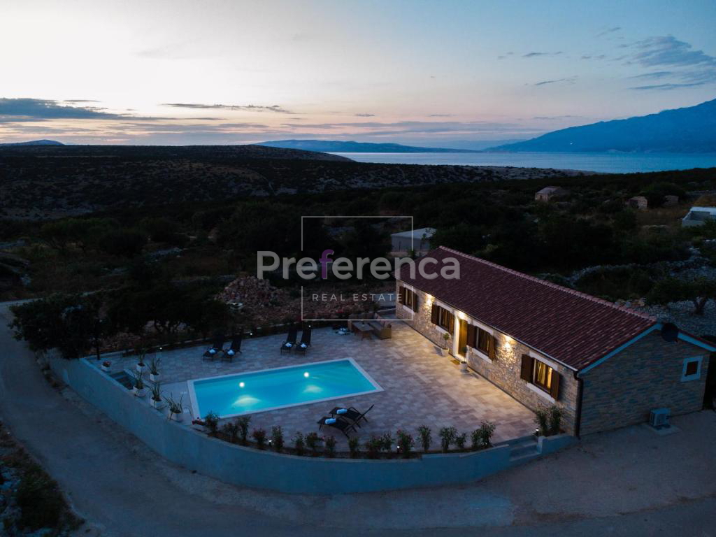 Dabovi stani, Novalja - vila s bazenom + zemljišče s projektom