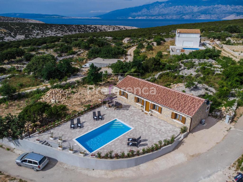 Dabovi stani, Novalja - vila s bazenom + zemljišče s projektom