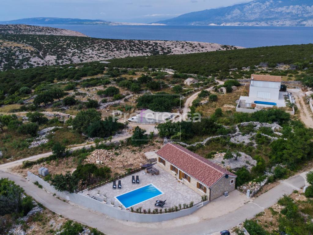 Dabovi stani, Novalja - vila s bazenom + zemljišče s projektom