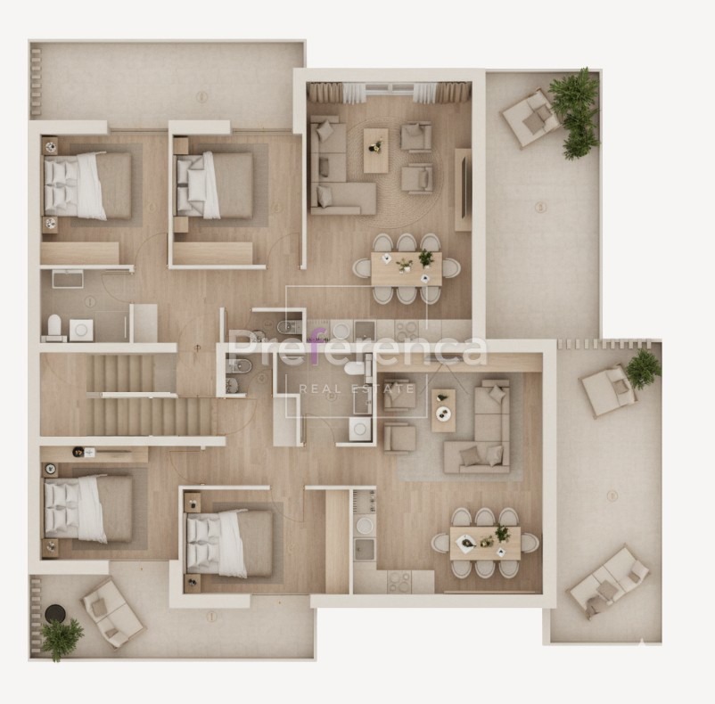 Jakišnica - sodoben luksuzni apartma v pritličju