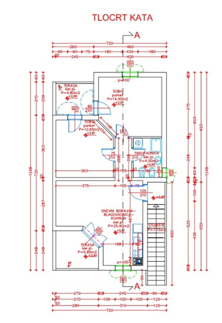 Medulin, Pošesi, dvosobno stanovanje blizu morja