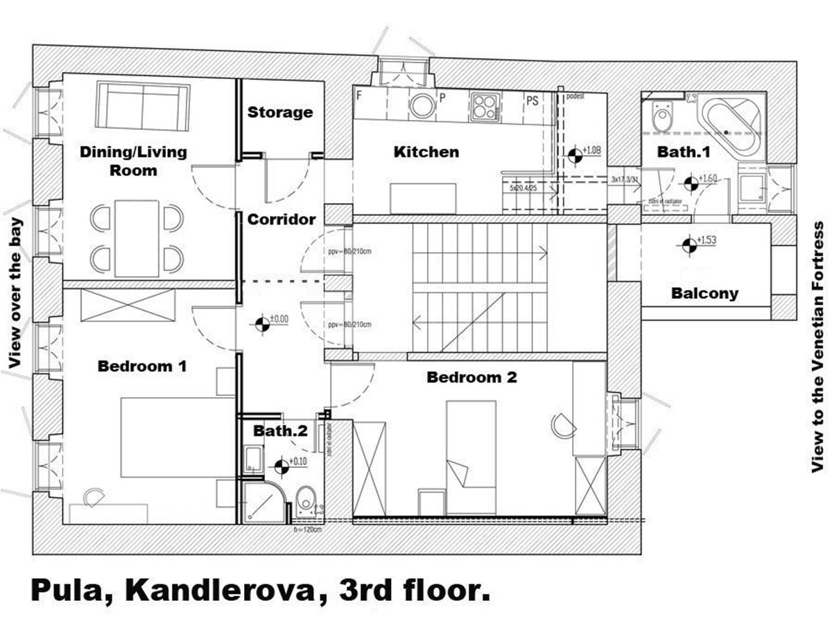 Pula, stanovanje v samem središču Pule