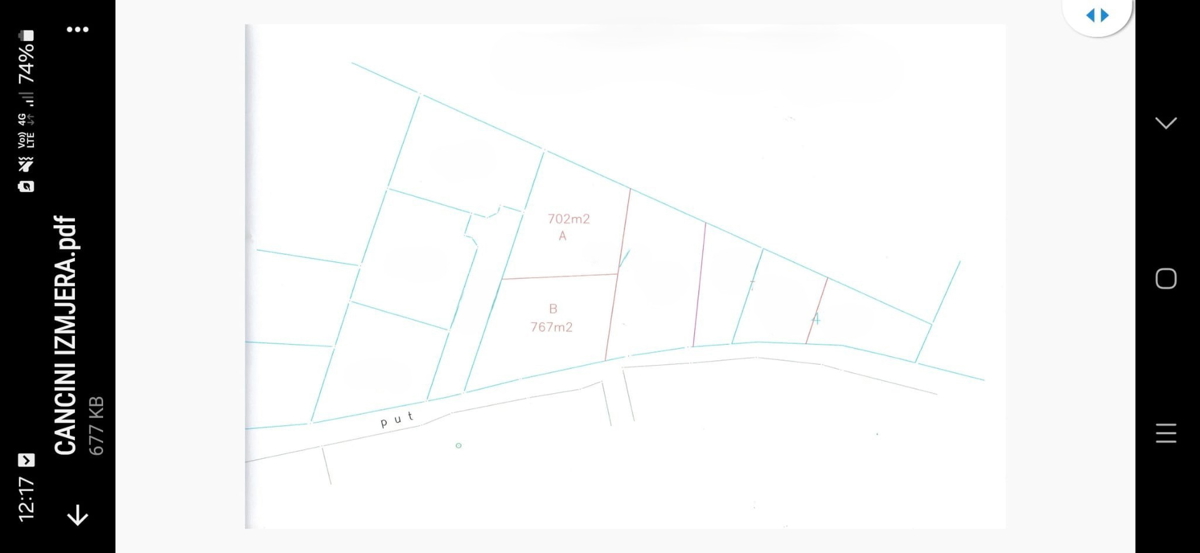 Gradbeno zemljišče 767 m² – Cancini, Poreč