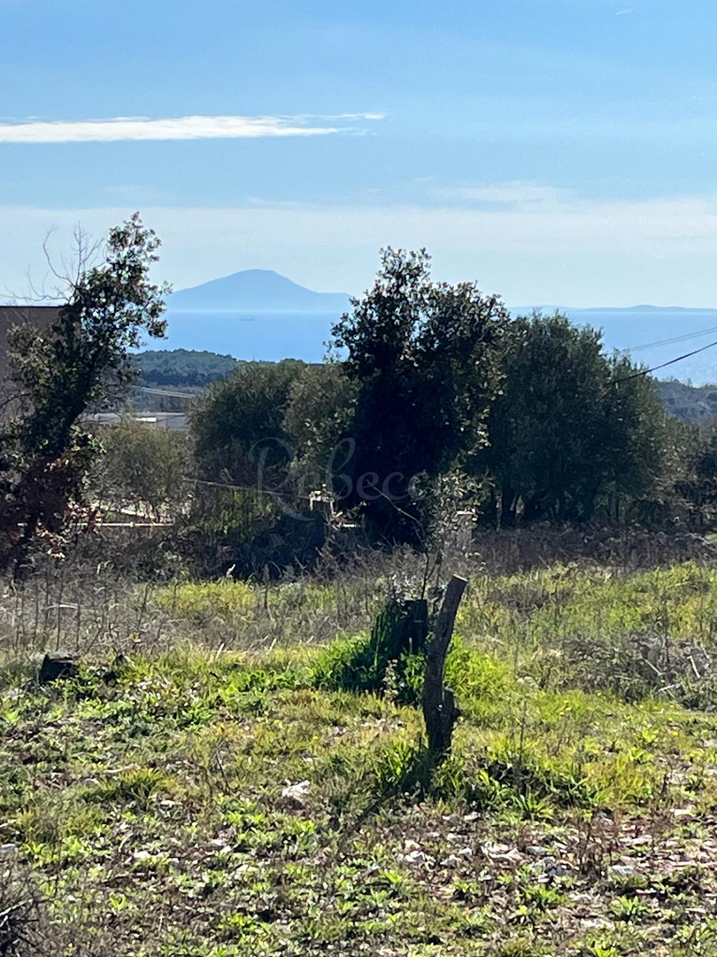 Peruški, gradbena parcela s pogledom na morje