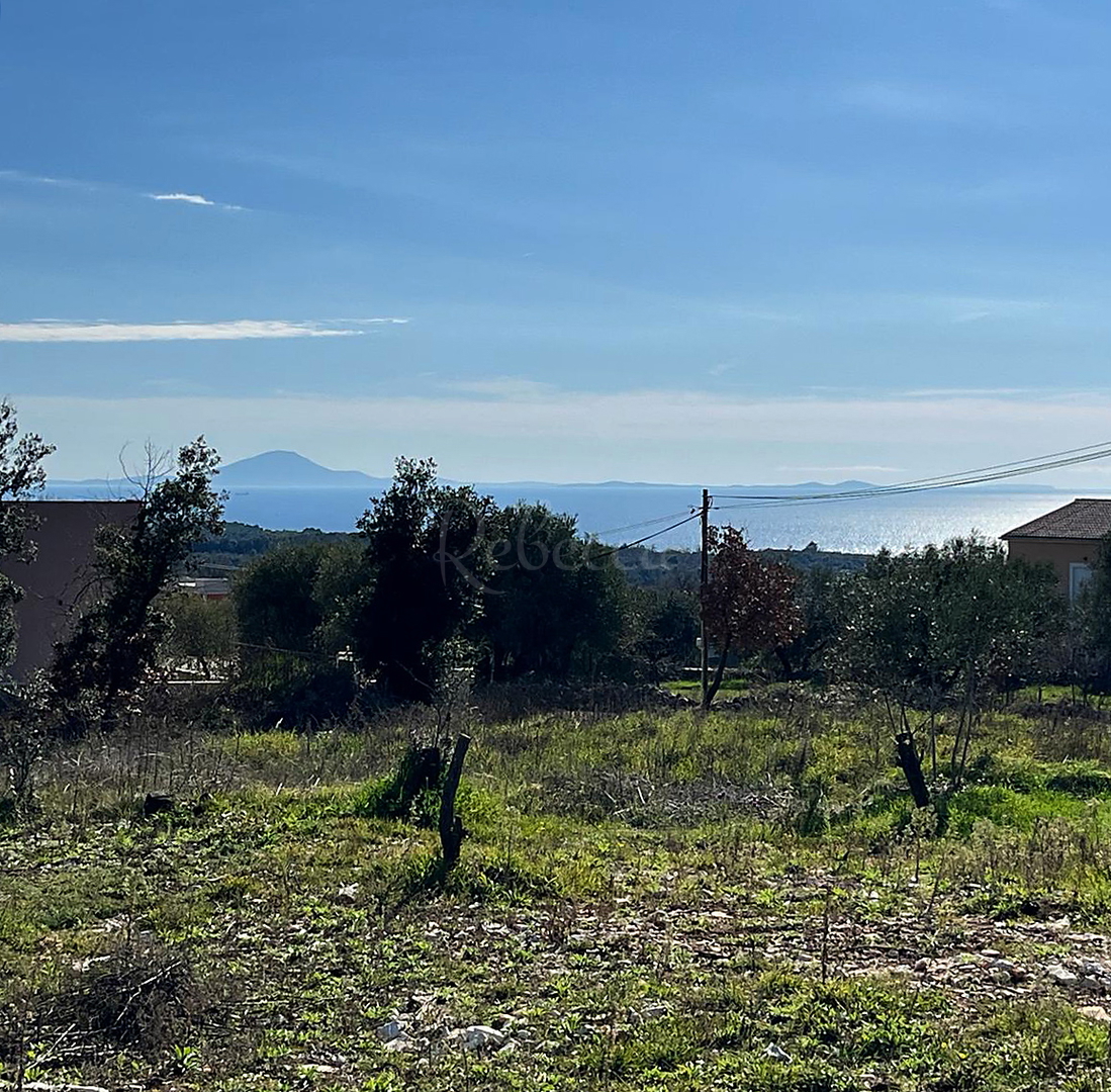 Peruški, gradbena parcela s pogledom na morje