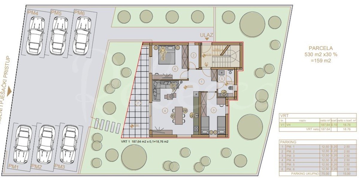 Medulin, 1000 m od morja, Luksuzni apartmaji v gradnji, že na voljo za rezervacijo