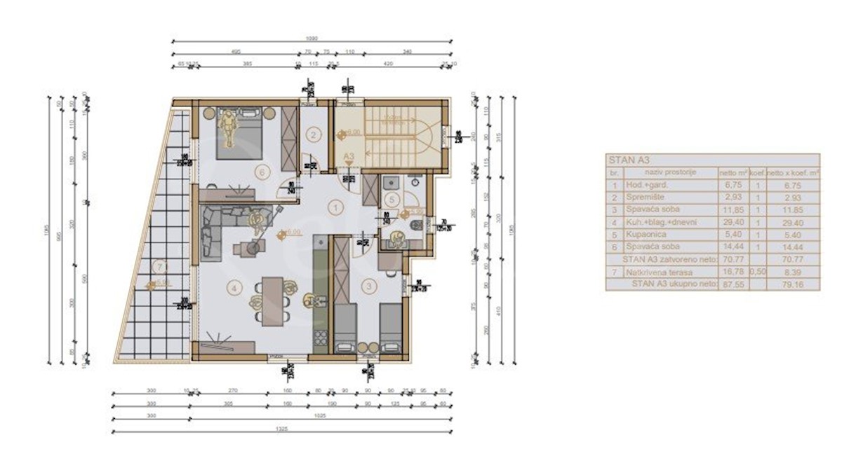 Medulin, 1000 m od morja, Luksuzni apartmaji v gradnji, že na voljo za rezervacijo