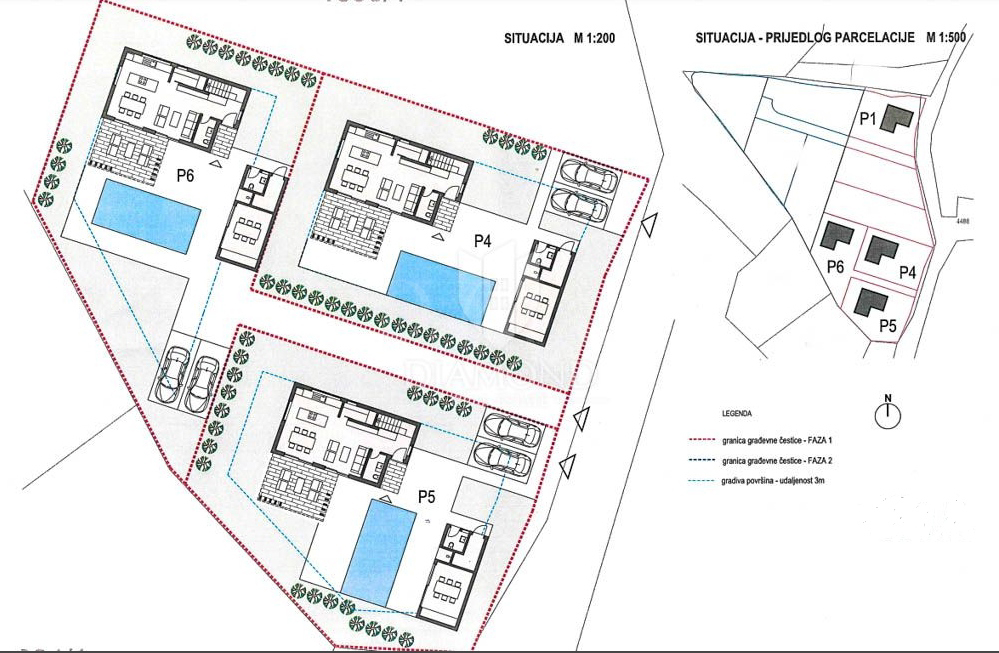 Zazidljivo zemljišče s projektom, okolica Vodnjana, Istra