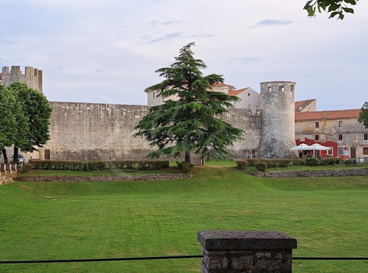 Istra, Svetvinčenat, luksuzna kamnita vila z bazenom, pogled na morje