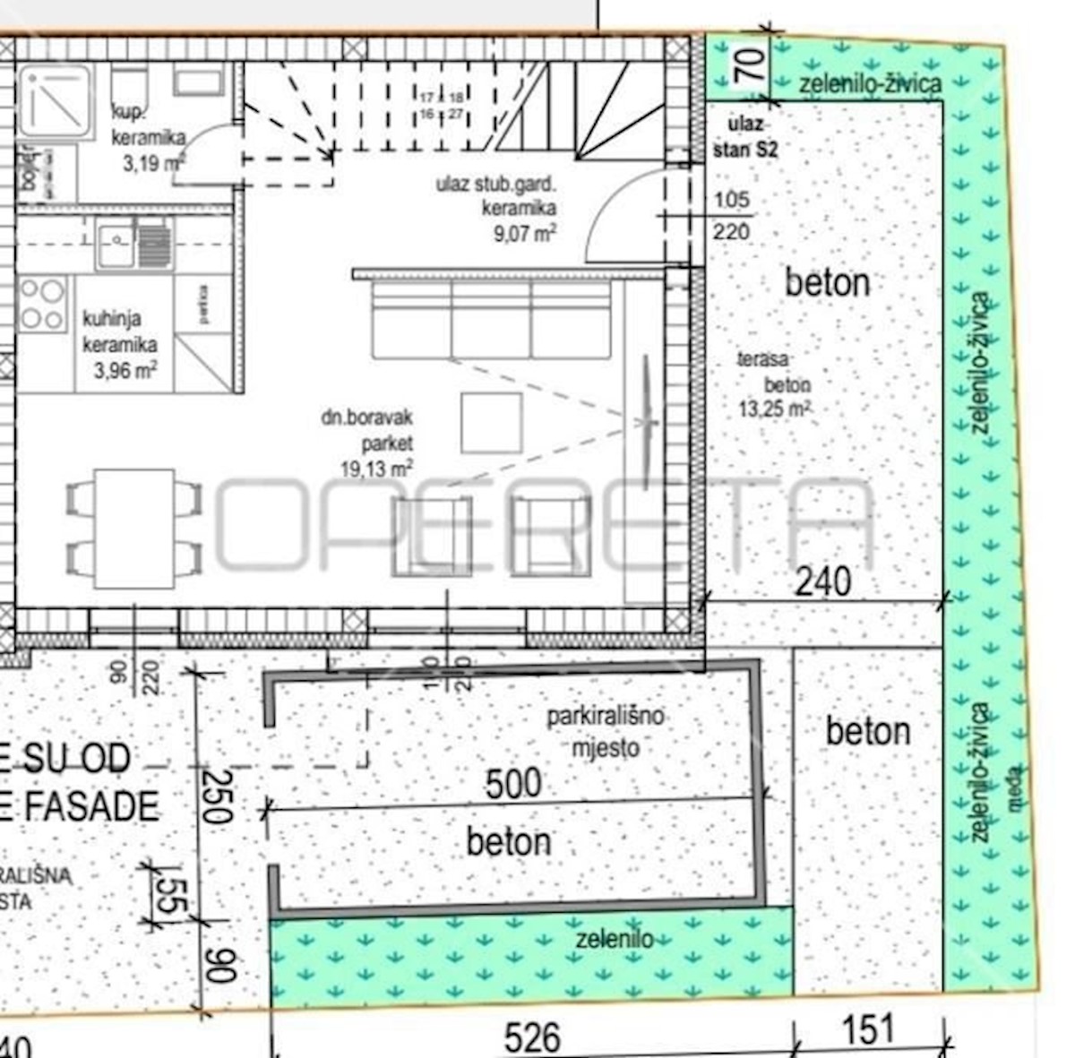 Novogradnja, Zagreb, Donja Dubrava, stanovanje 80 m2, vrt, parking, 2 spalnici, opremljeno