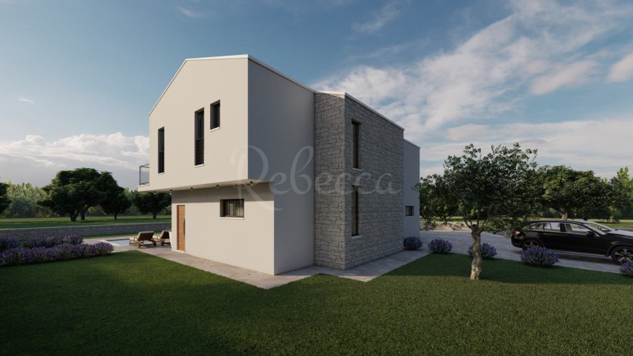Zazidljivo zemljišče, projekt, 1300 m2, okolica Barbana