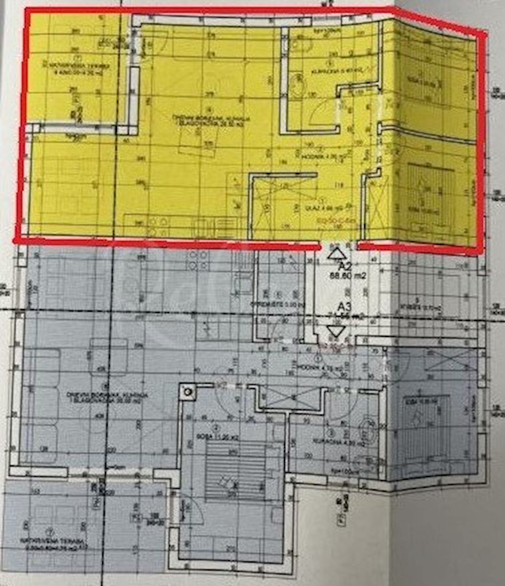 Stanovanje 1. nadstropje, 66 m2, 2 sobno, Valbandon, NOVO