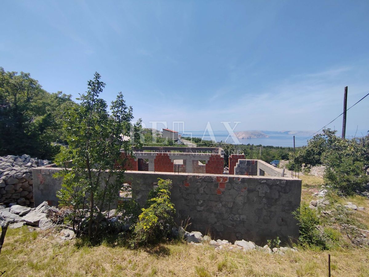 Senj, Lukovo - pričetek gradnje s pogledom na morje