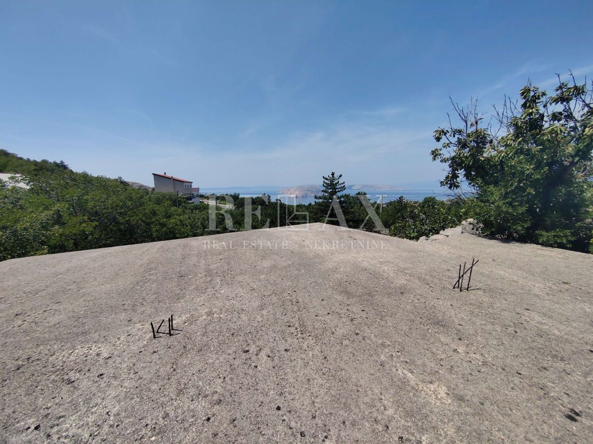 Senj, Lukovo - pričetek gradnje s pogledom na morje