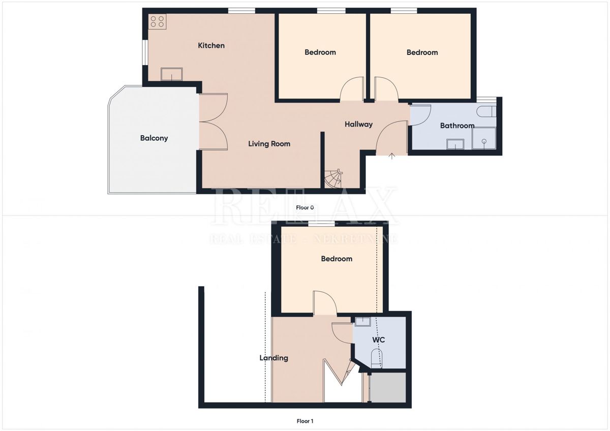 Dramalj - dvoetažni apartma s panoramskim pogledom na morje