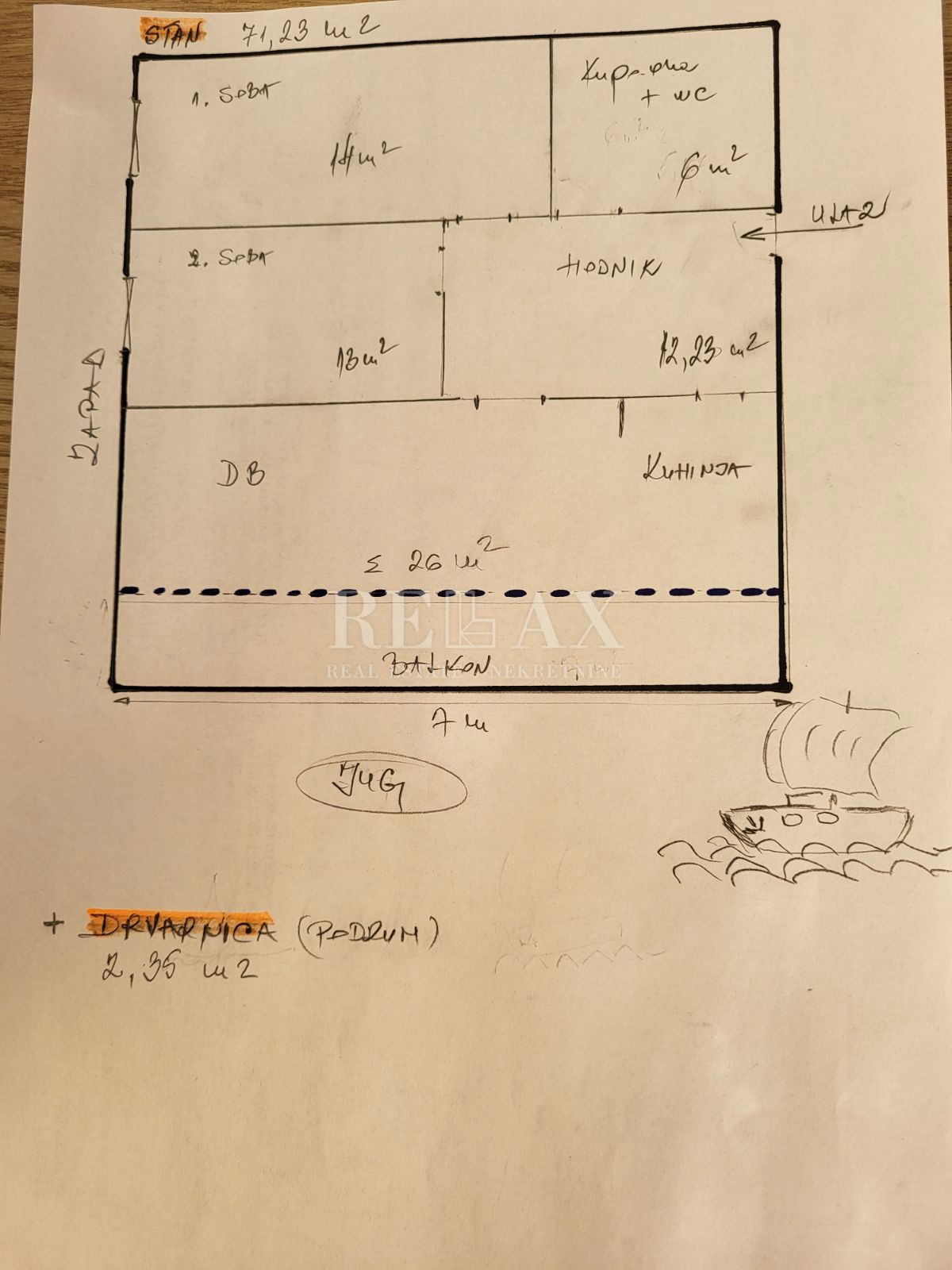 Rijeka, Krnjevo – Stanovanje 71 m² s pogledom na morje