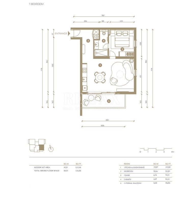 Novi Vinodolski - apartma v premium naselju, 1. nadstropje