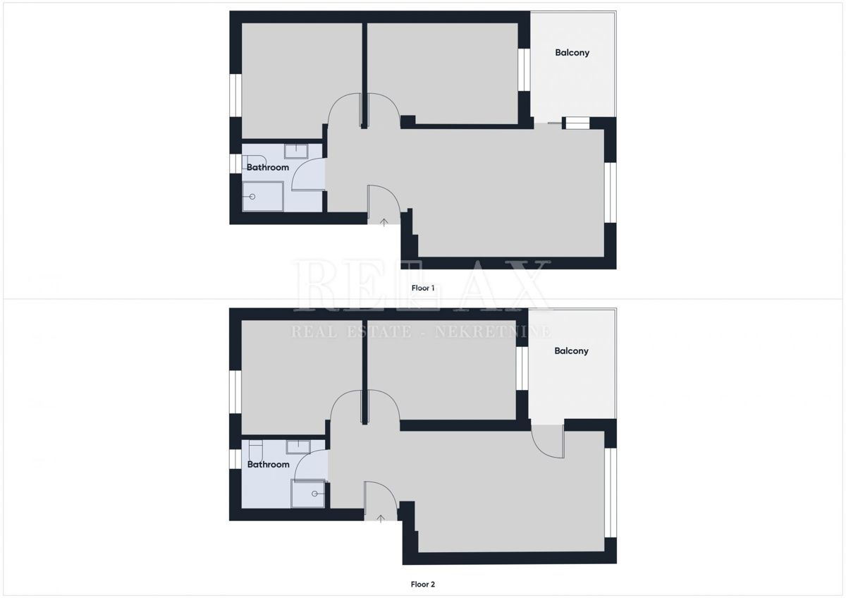 Crikvenica - dvoetažni apartma s pogledom na morje