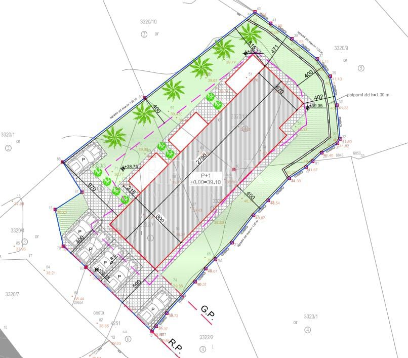 Novi Vinodolski, Povile - zazidljivo zemljišče, 750 m2