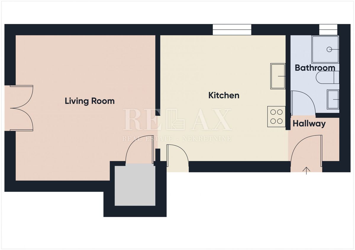 Crikvenica - prenovljen apartma, 100 m od morja
