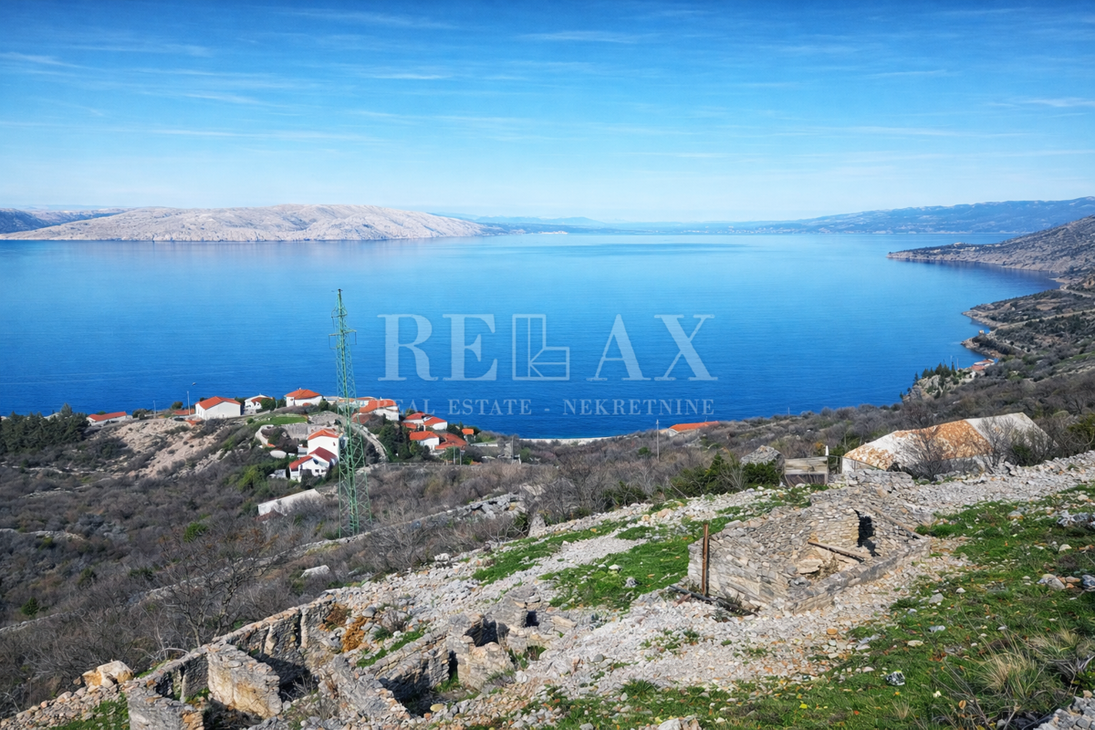 Sveti Juraj - zemljišče s panoramskim pogledom na morje