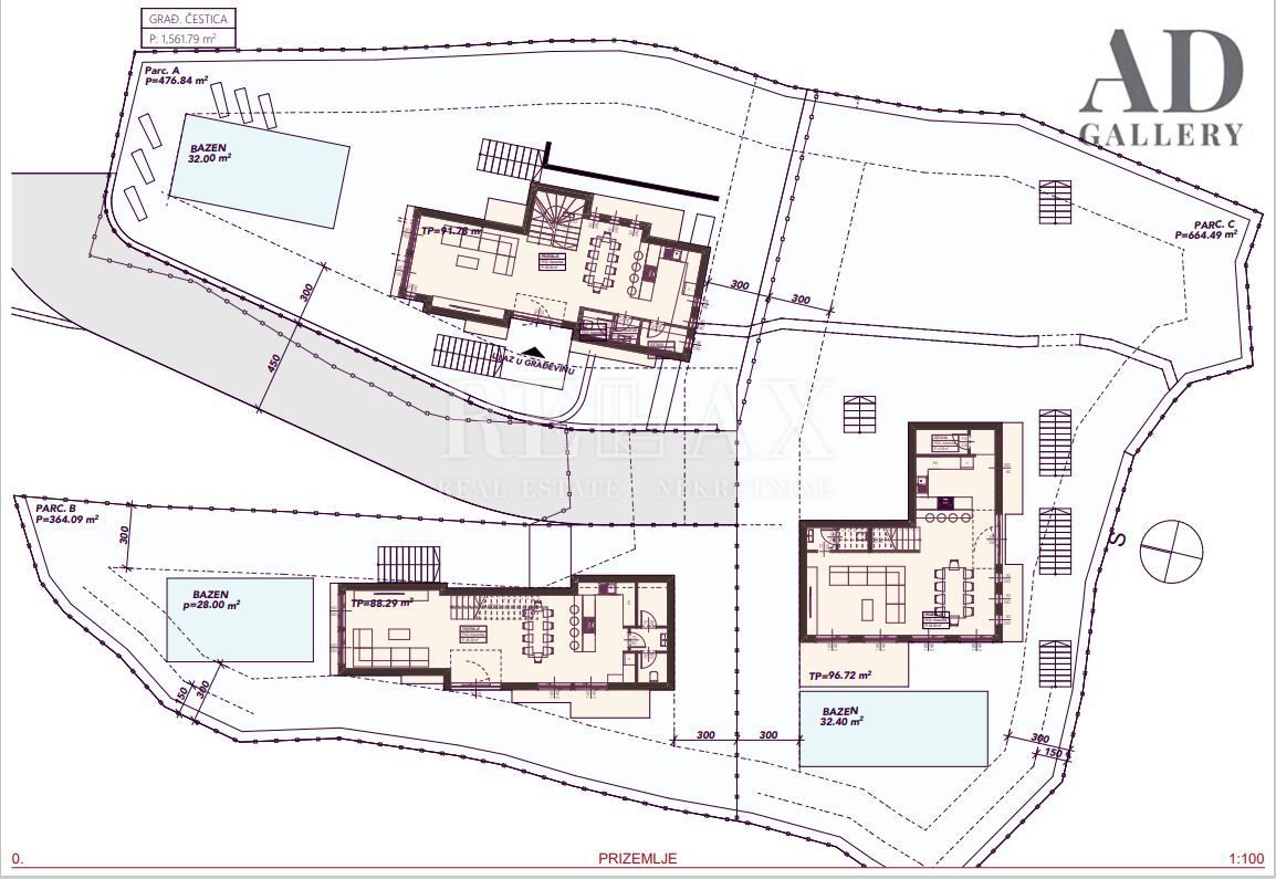 Sveti Juraj - zemljišče s panoramskim pogledom na morje