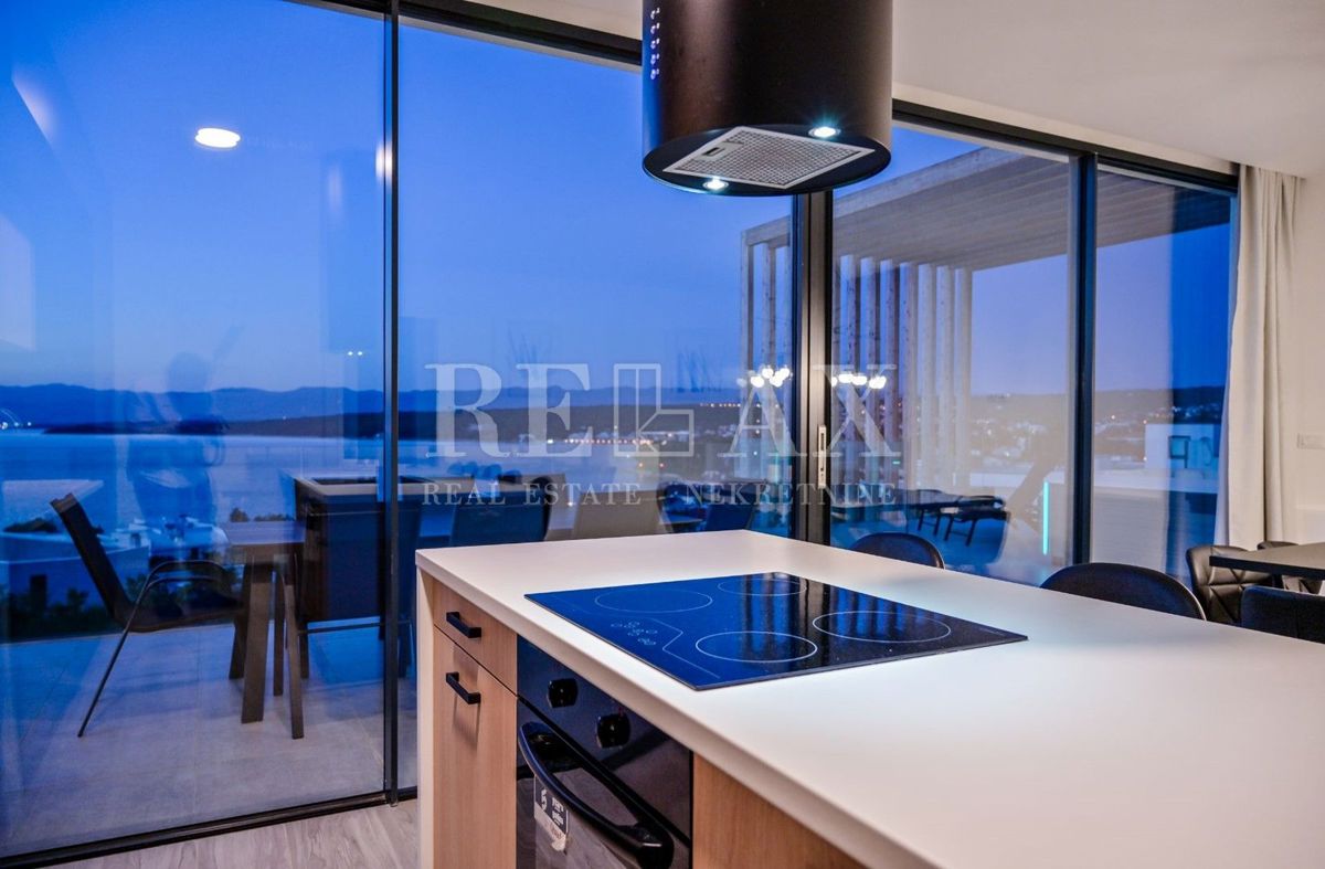 KRK, MALINSKA - Luksuzni penthouse s pogledom na morje
