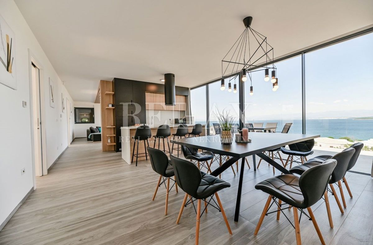 KRK, MALINSKA - Luksuzni penthouse s pogledom na morje