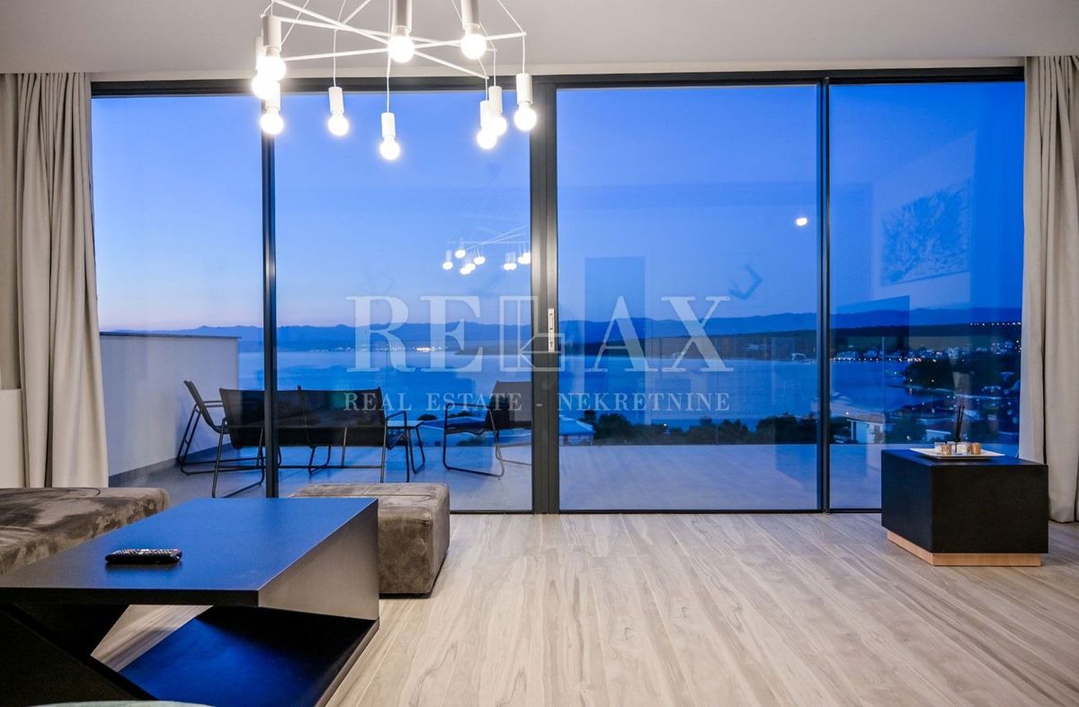KRK, MALINSKA - Luksuzni penthouse s pogledom na morje
