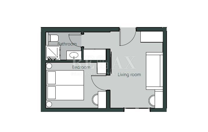 Crikvenica – enosobno stanovanje v središču mesta