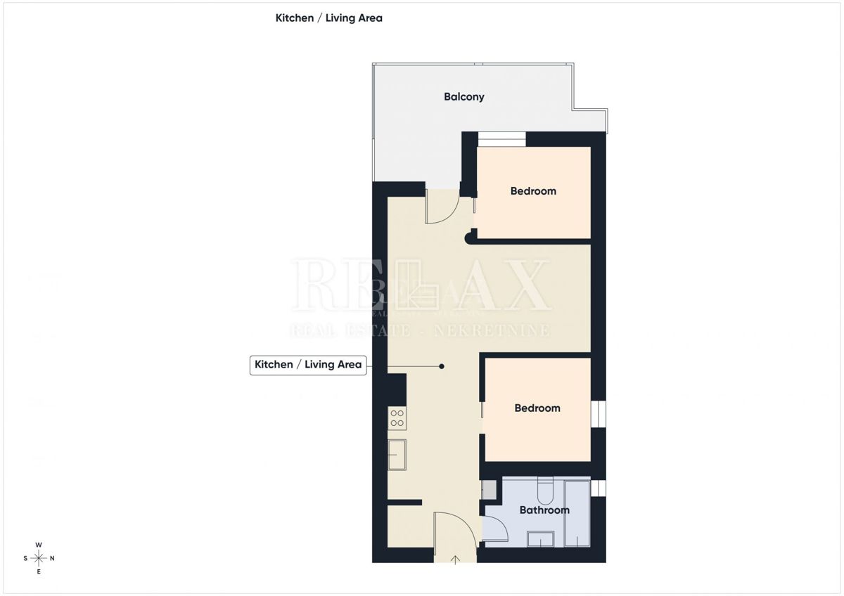 Senj - stanovanje v drugi vrsti do morja