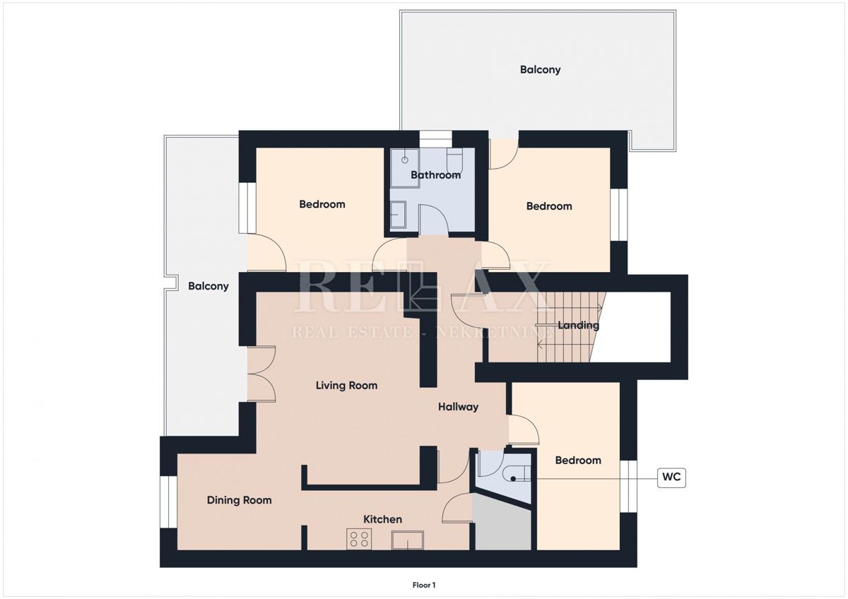 Crikvenica - trosobno stanovanje z garažo