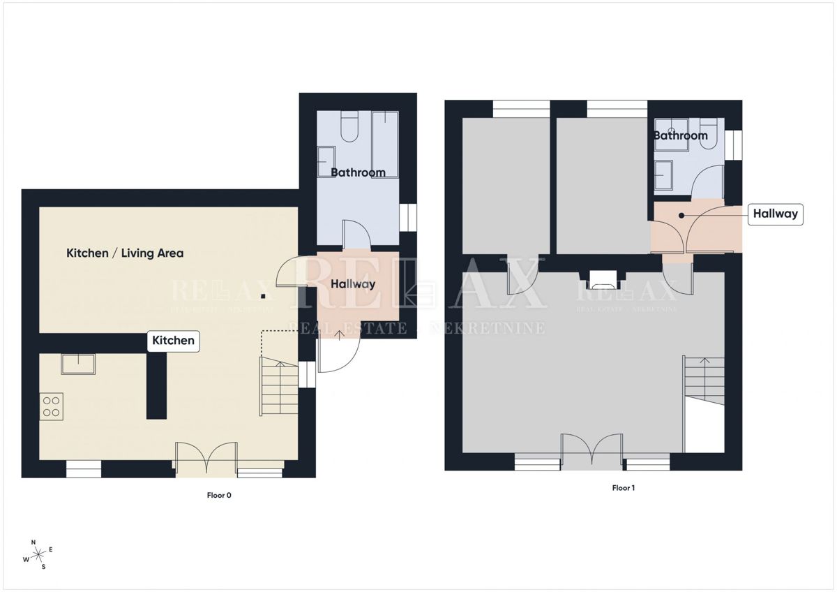Novi Vinodolski - hiša v drugi vrsti do morja