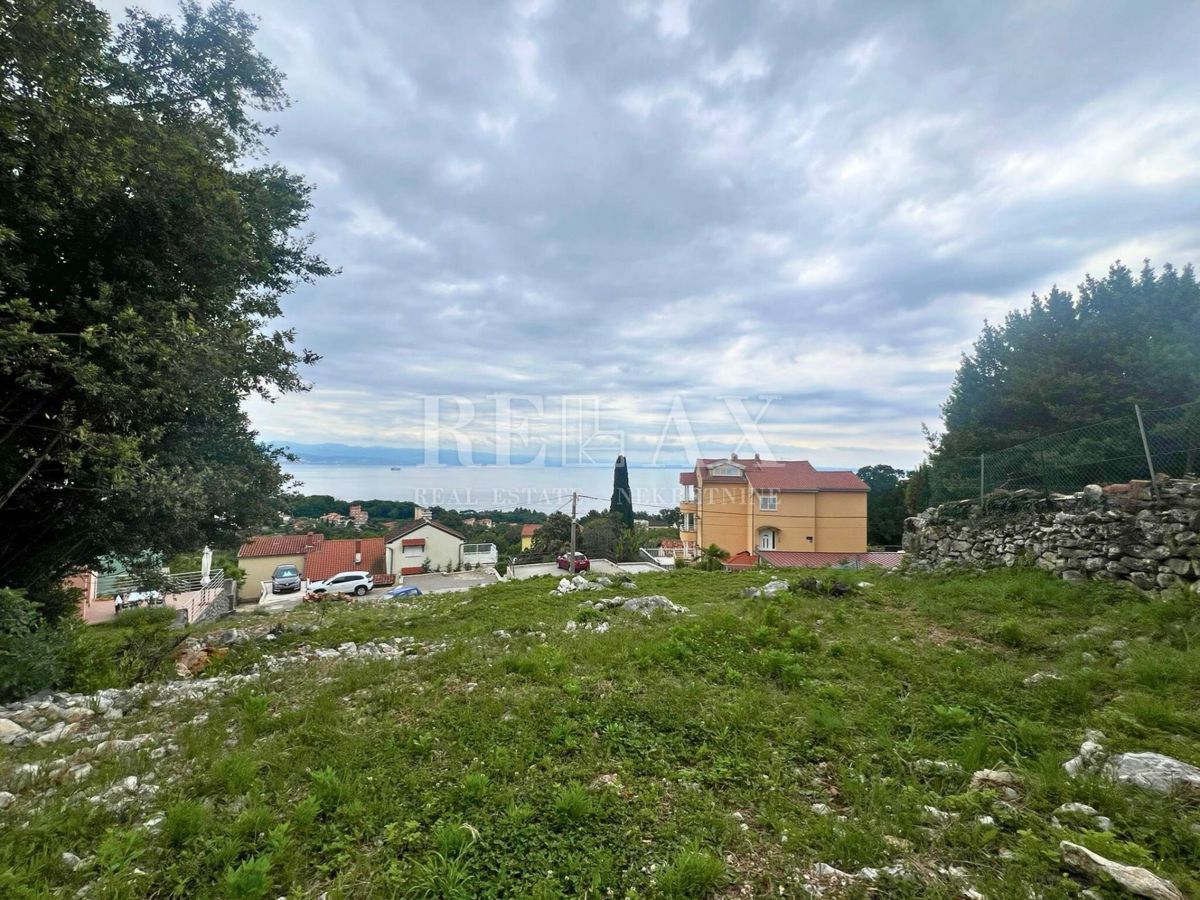 Oprić, Lovran - gradbeno zemljišče s pogledom na morje