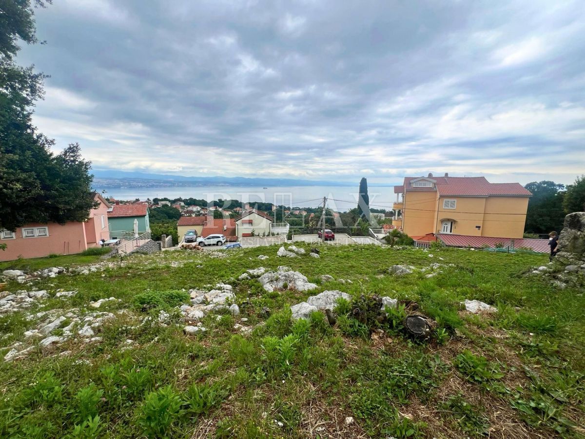 Oprić, Lovran - gradbeno zemljišče s pogledom na morje