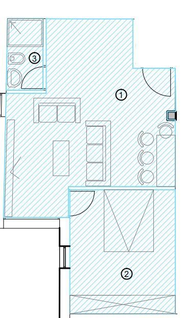 Crikvenica - enosobno stanovanje s teraso, 57,63 m2