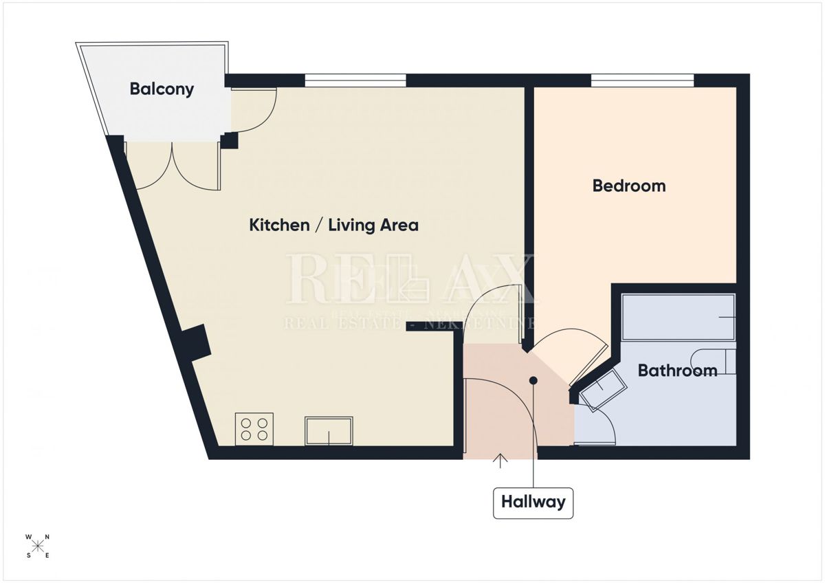 Crikvenica - enosobno stanovanje s pogledom na morje