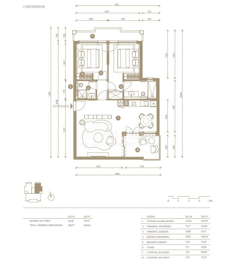 Novi Vinodolski – luksuzno stanovanje na atraktivni lokaciji