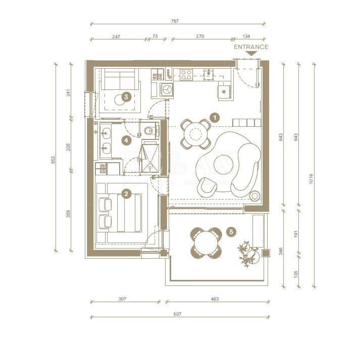 Novi Vinodolski - luksuzno stanovanje v prvi vrsti do morja