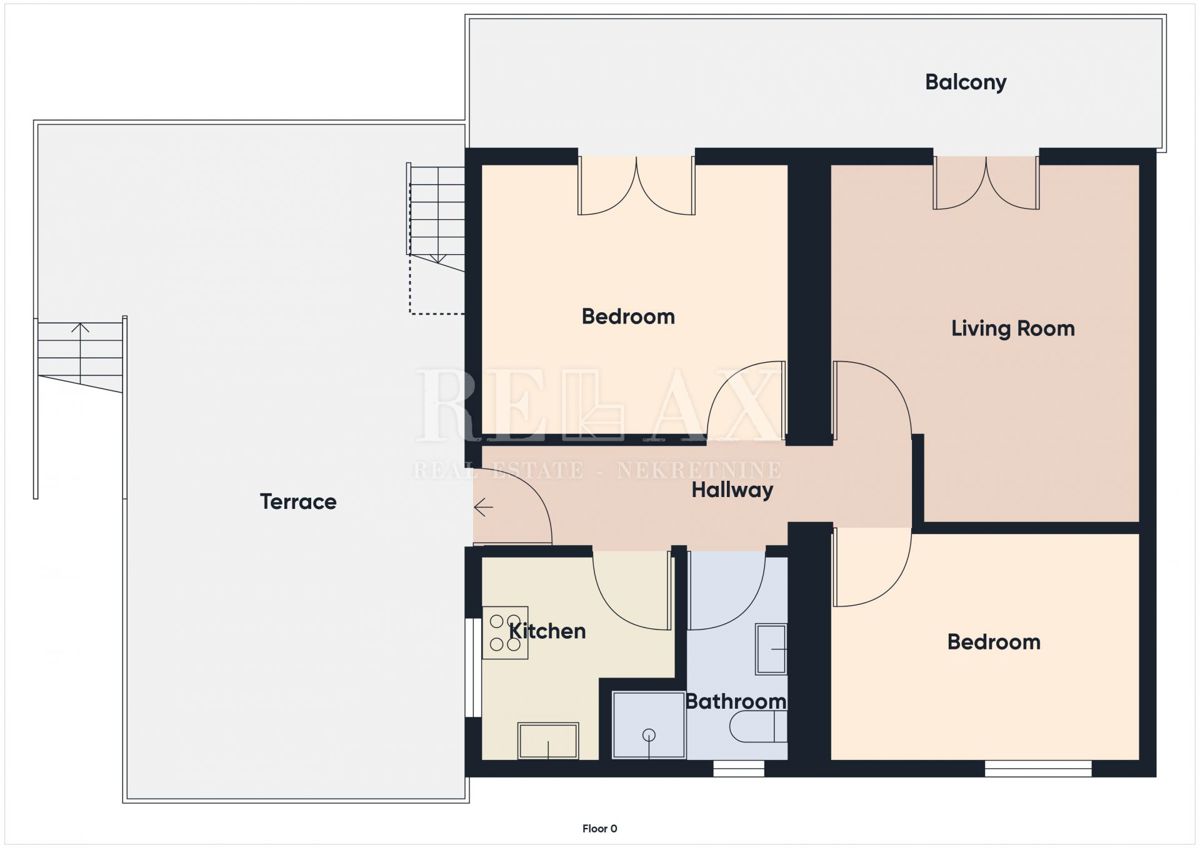 CRIKVENICA - Apartma z vrtom, pogled na morje