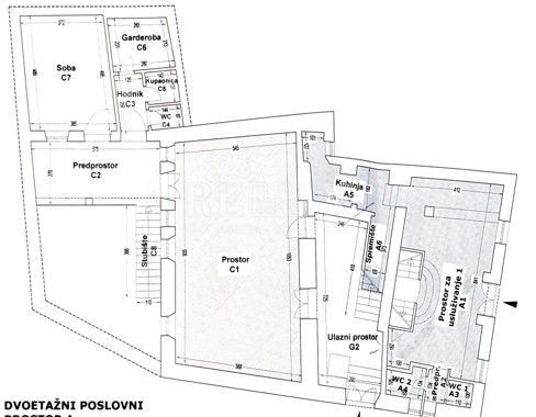 Novi Vinodolski - poslovni prostori, stanovanje in skladišče