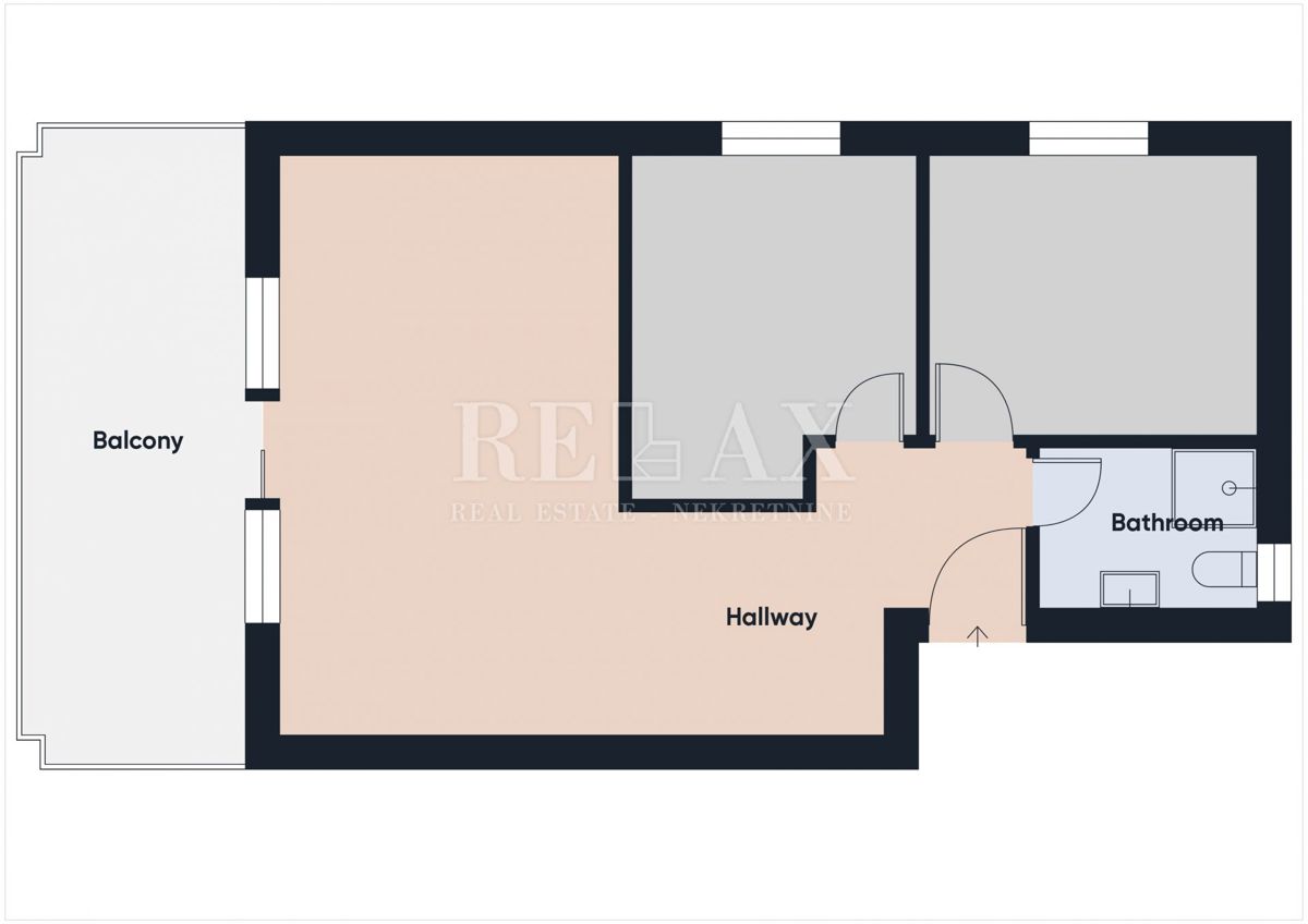 Crikvenica - dvosobni apartma s teraso