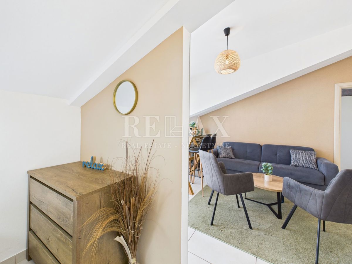 Crikvenica - apartma v 1. vrsti do morja, 2 spalnici