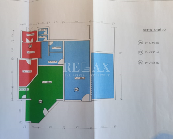 NOVI VINODOLSKI - Poslovni prostor 154 m2 v centru mesta
