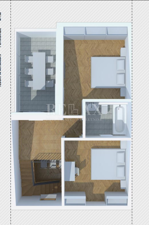 OPATIJA, VOLOSKO - Dvoetažni apartma s pogledom na morje