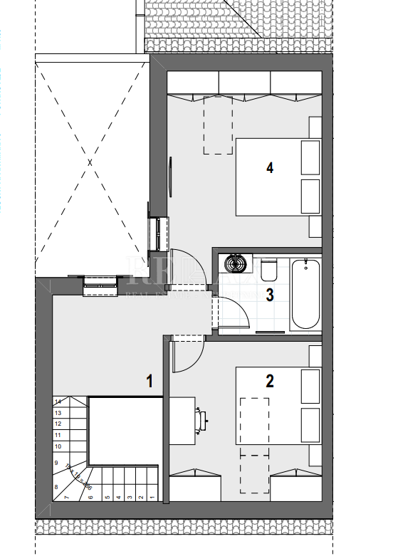 OPATIJA, VOLOSKO - Dvoetažni apartma s pogledom na morje
