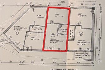 Novi Vinodolski - enosobno stanovanje s parkirnim mestom